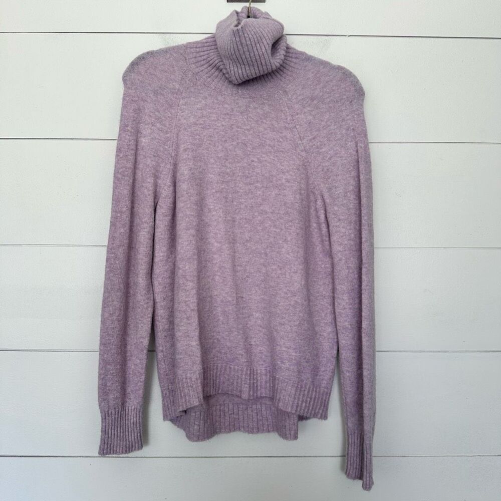 J. Crew women’s Small Purple Alpaca Wool Turtleneck Sweater